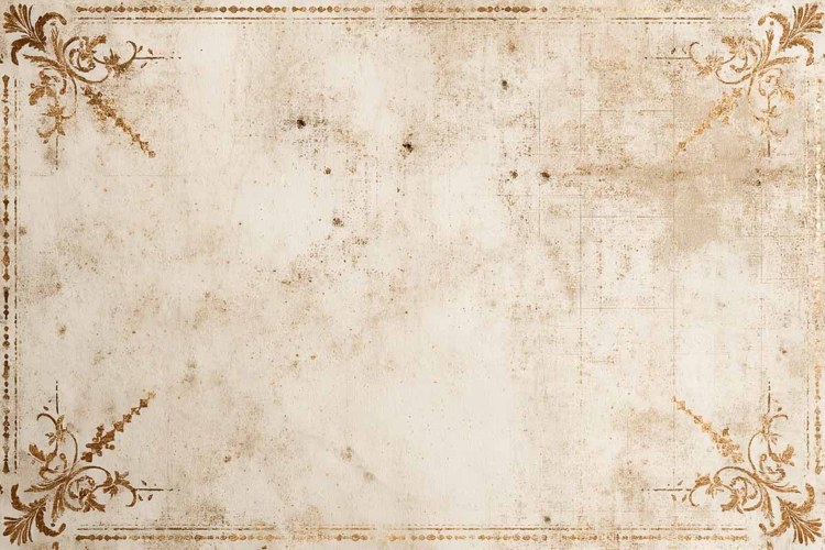 aged sheets of paper vintage frame