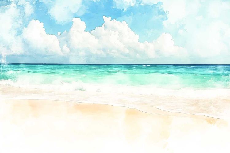 Watercolor Beach Clipart Image 21