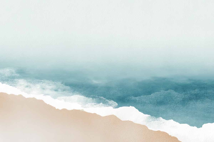 Tropical Beach Watercolour Background