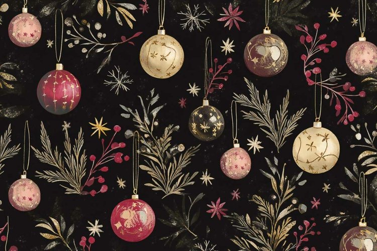 Christmas Ball Ornament Clipart Image 20