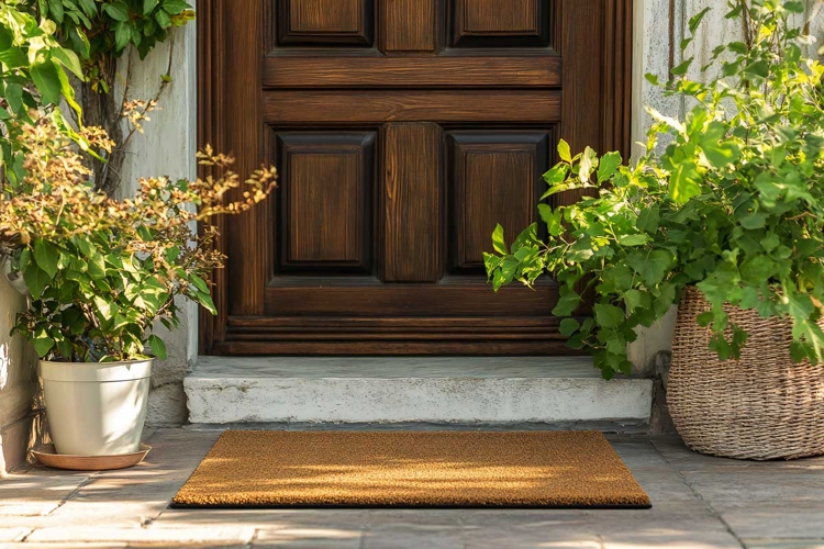 Front Door mat mockup to the house