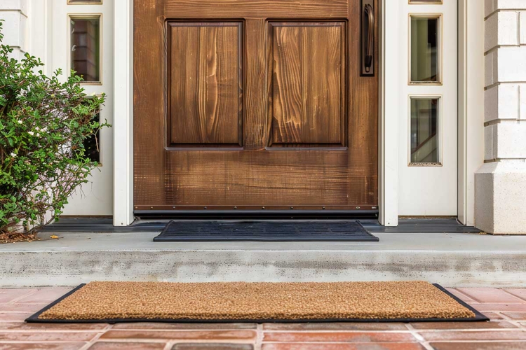 doormat mockup Front door mat