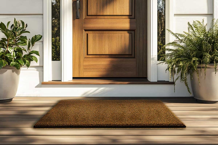 Front Door mat mockup to the house