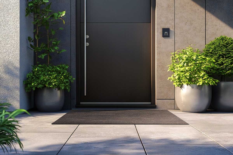 Front Door mat mockup to the house
