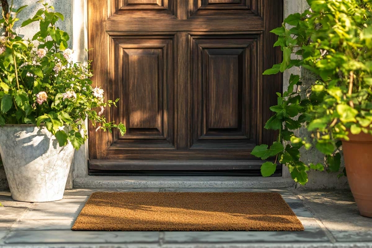 doormat mockup Front door mat