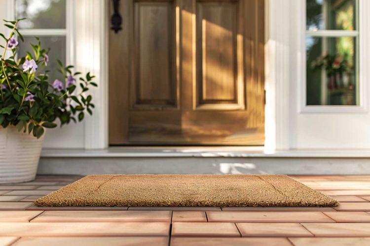 Front door mat mockup