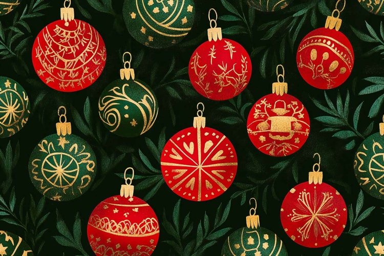 Christmas Ball Ornament Clipart Image 11