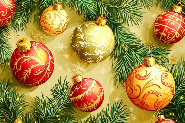 Christmas Ball Ornament Clipart Image 23