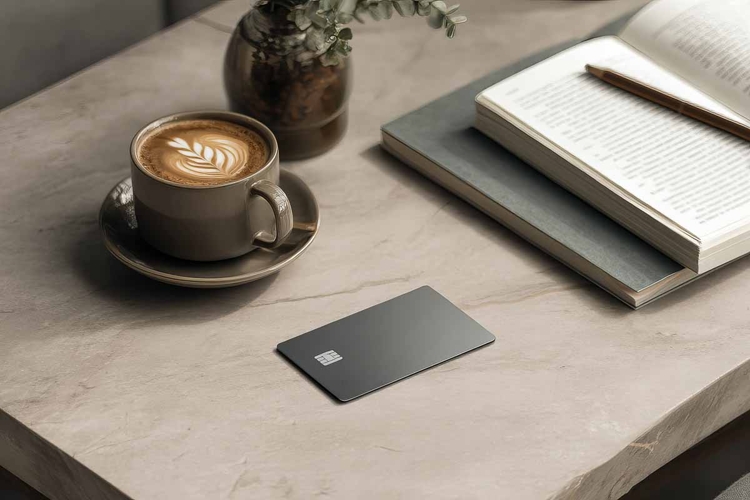 Blank credit card mockup