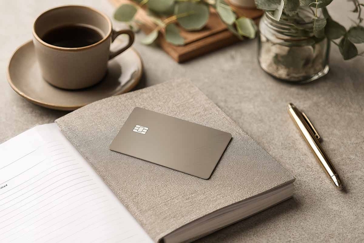 Blank credit card mockup