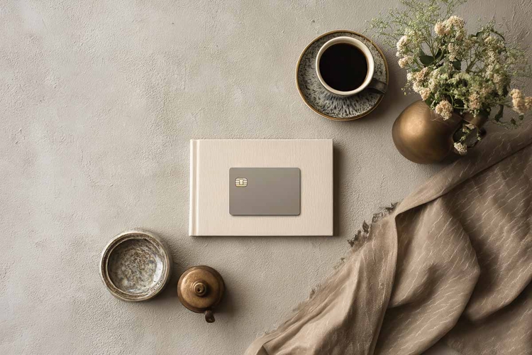 Blank credit card mockup