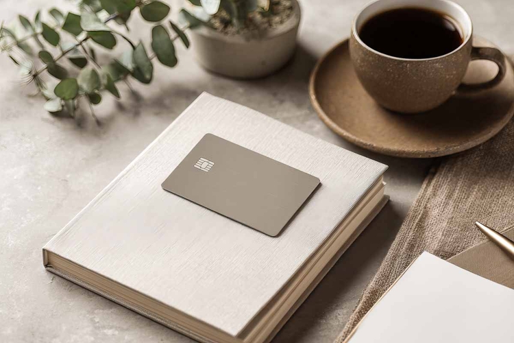 Blank credit card mockup