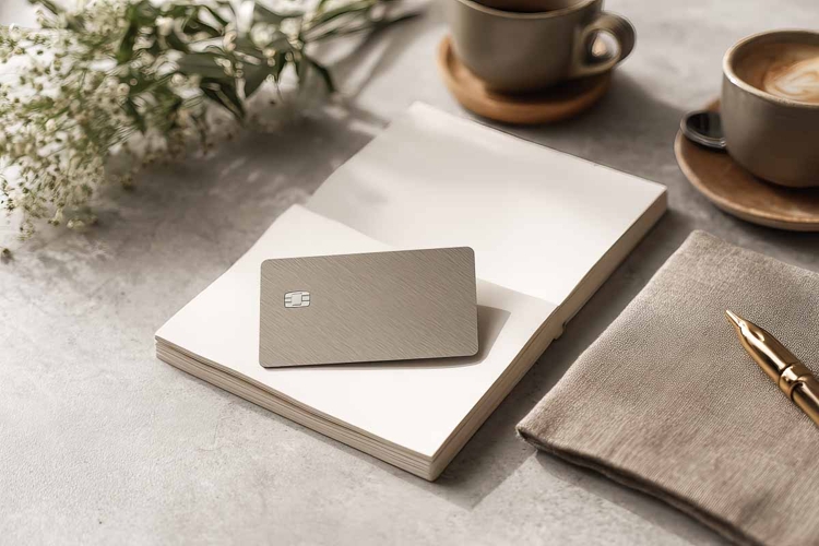 Blank credit card mockup