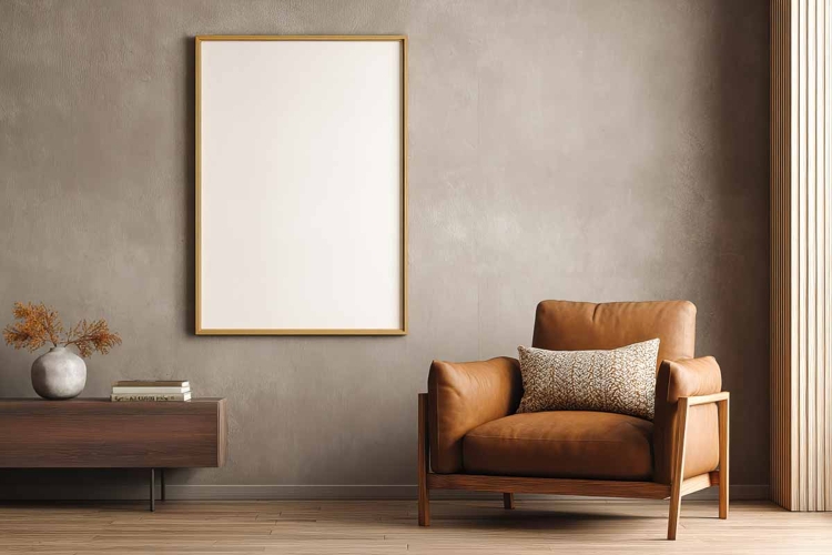 poster frame Mockup in interior