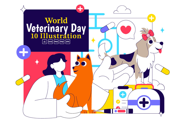 10 World Veterinary Day Illustration