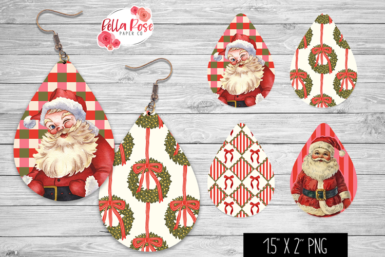 Trendy Christmas | 4 Sets of Teardrop Earrings