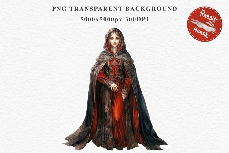 Victorian Dark Red Fairy Lady Royal Vintage Women Girl PNG