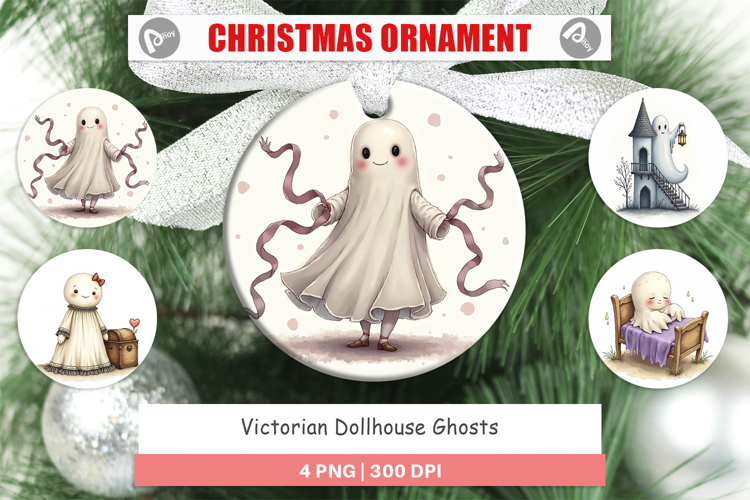 Ornament Victorian Dollhouse Ghosts