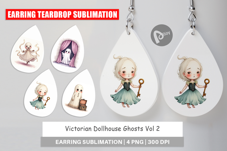 Earring Victorian Dollhouse Ghosts