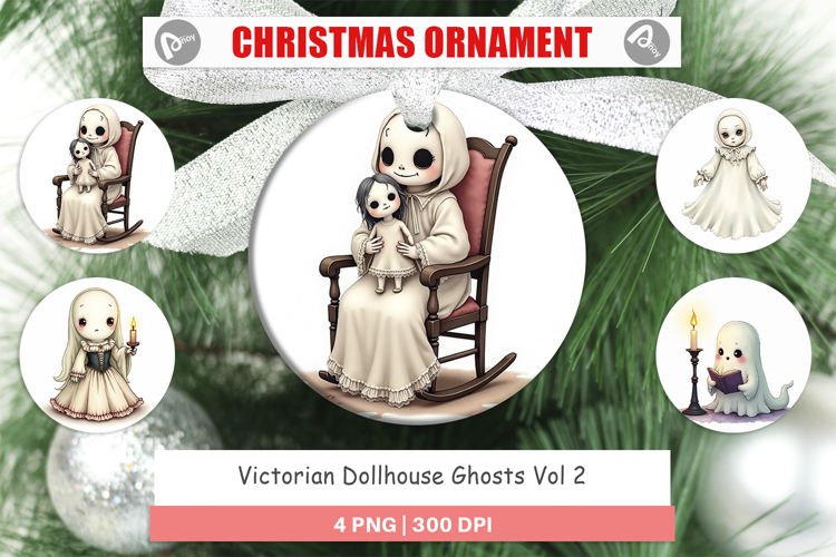 Ornament Victorian Dollhouse Ghosts