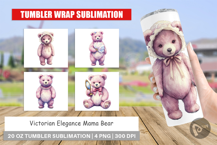Victorian Elegance Mama Bear Tumbler