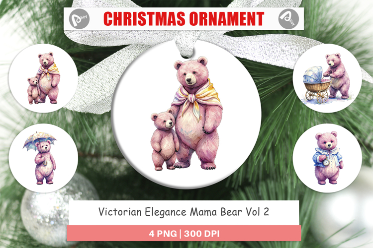 Victorian Elegance Mama Bear Ornament