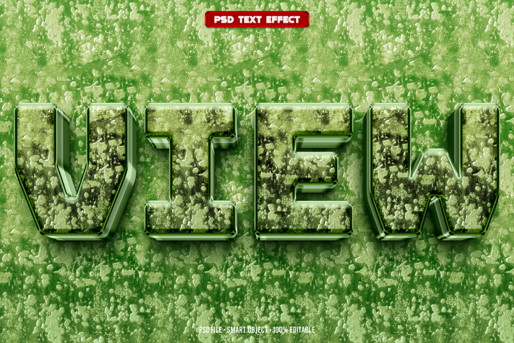 View 3D editable text effect