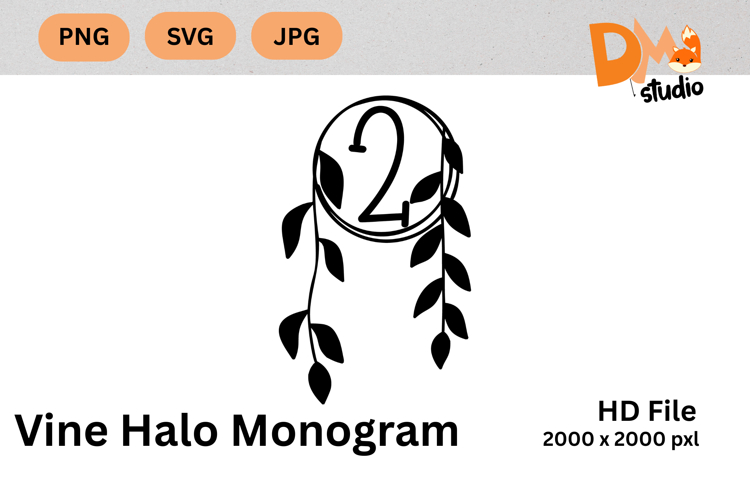 Vine Halo Monogram example image 1