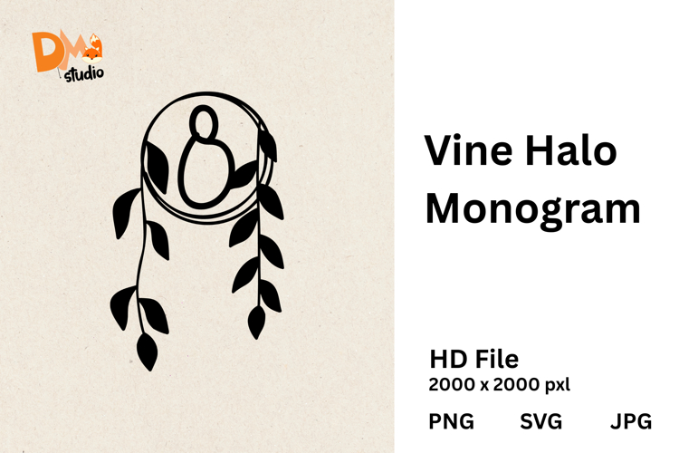 Vine Halo Monogram example image 1