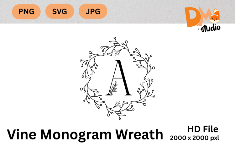 Floral Wreath Clipart Image 14