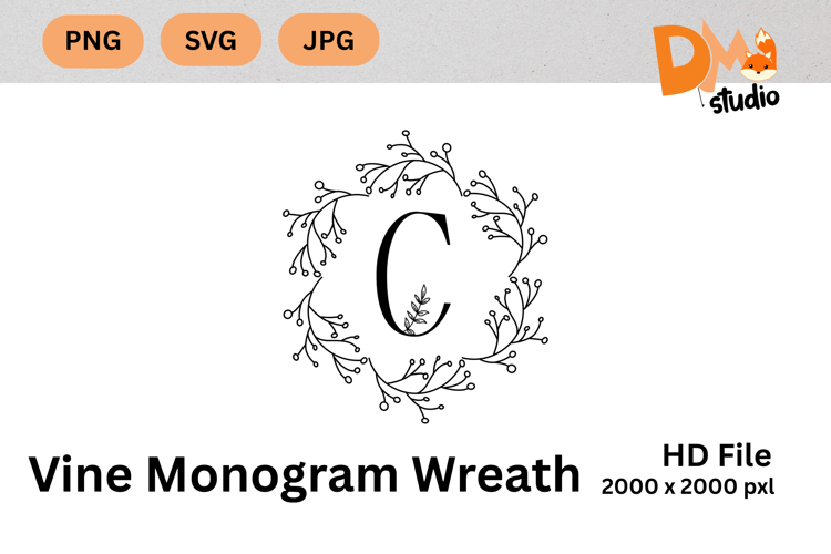 Floral Wreath Clipart Image 12