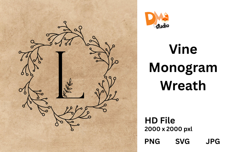 Floral Wreath Clipart Image 3