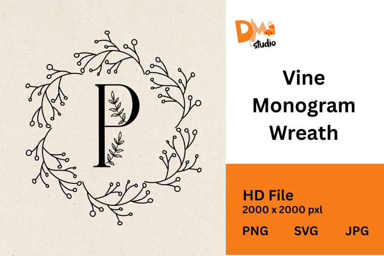Floral Wreath Clipart Image 23