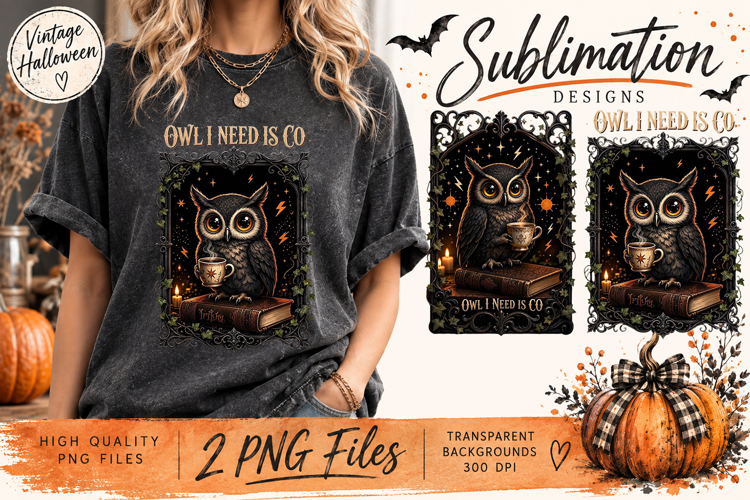 Vintage Halloween Sarcastic Animals PNG | Funny Gothic