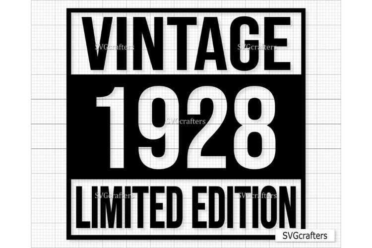 Vintage 1928 Svg Png, 95th birthday svg, 95 and fabulous svg