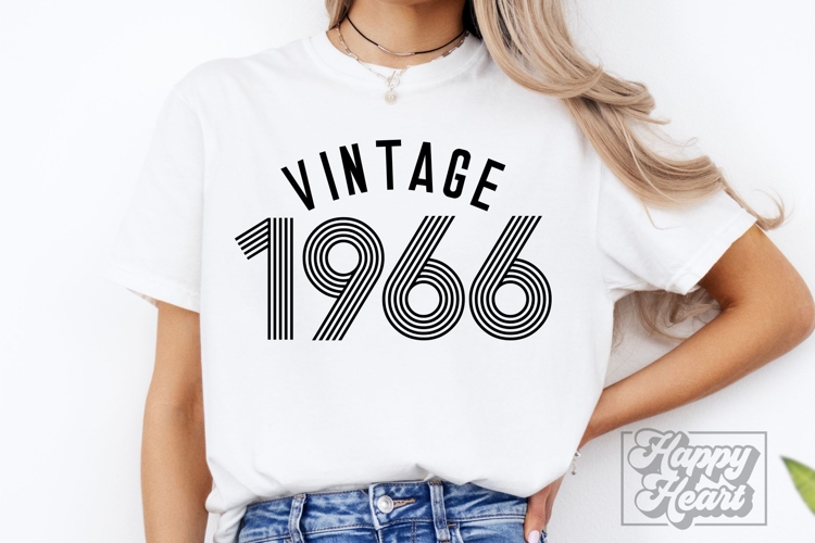 Vintage 1966 Retro SVG PNG - Hello Sixty - 60th Birthday