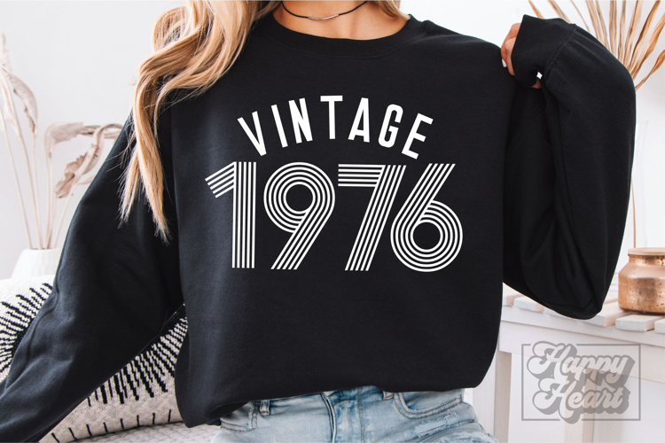 Vintage 1976 Retro SVG PNG - Hello Fifty - 50th Birthday