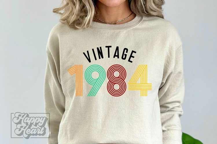 Vintage 1984 SVG - Hello Forty SVG - 40th Birthday SVG