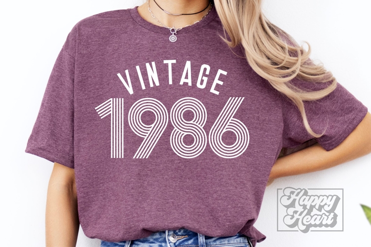 Vintage 1986 Retro SVG PNG - Hello Forty - 40th Birthday