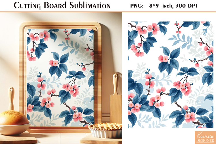 Retro Pink Berry |Watercolor Vintage Cutting Board