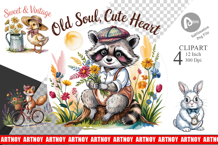 Vintage Animal Clipart