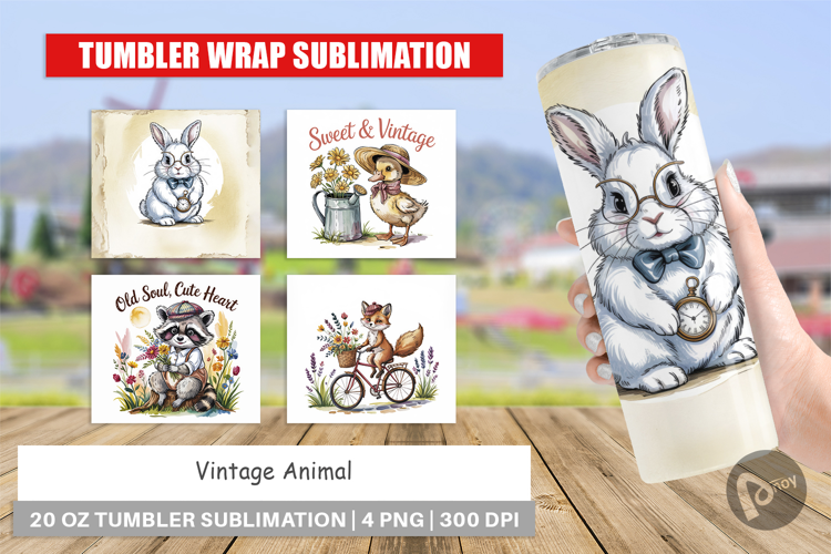 Tumbler Vintage Animal