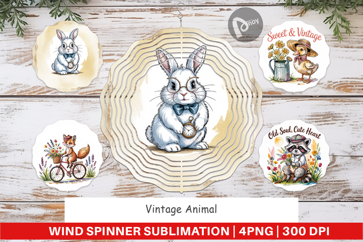 Wind Spinner Vintage Animal