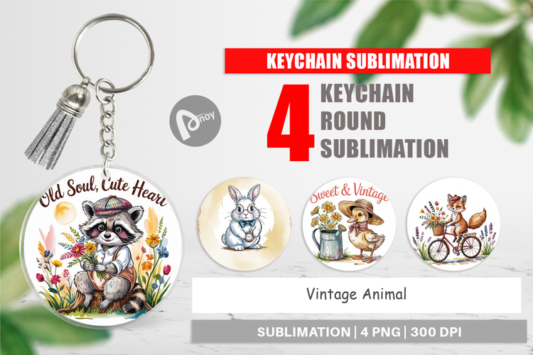 Keychain Vintage Animal