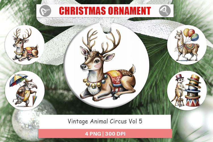 Ornament Vintage Animal Circus