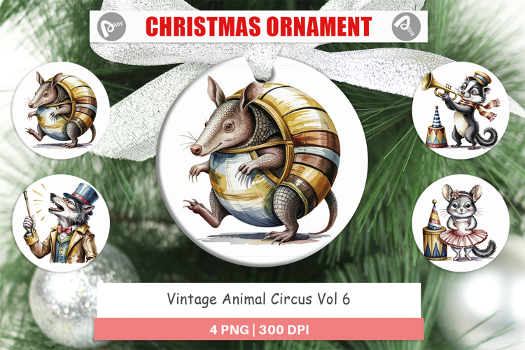 Ornament Vintage Animal Circus