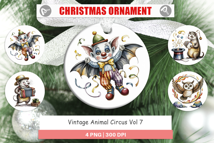 Ornament Vintage Animal Circus