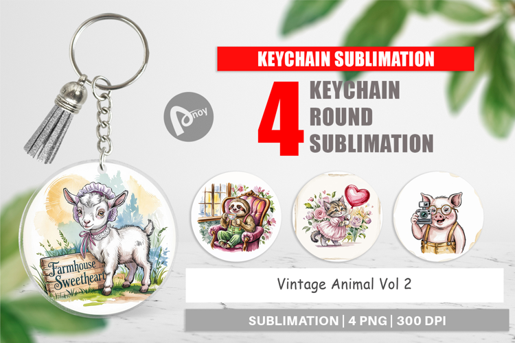 Keychain Vintage Animal