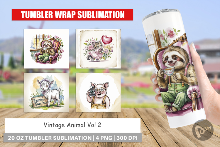 Tumbler Vintage Animal