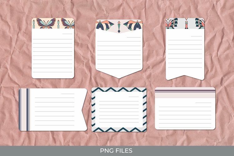 Vintage Art Deco Butterfly Seamless Pattern Journaling Page